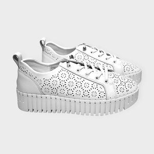 Bernie Mev. Florette Platform Shoes /Sneakers / Leather / Spring / Floral / 7